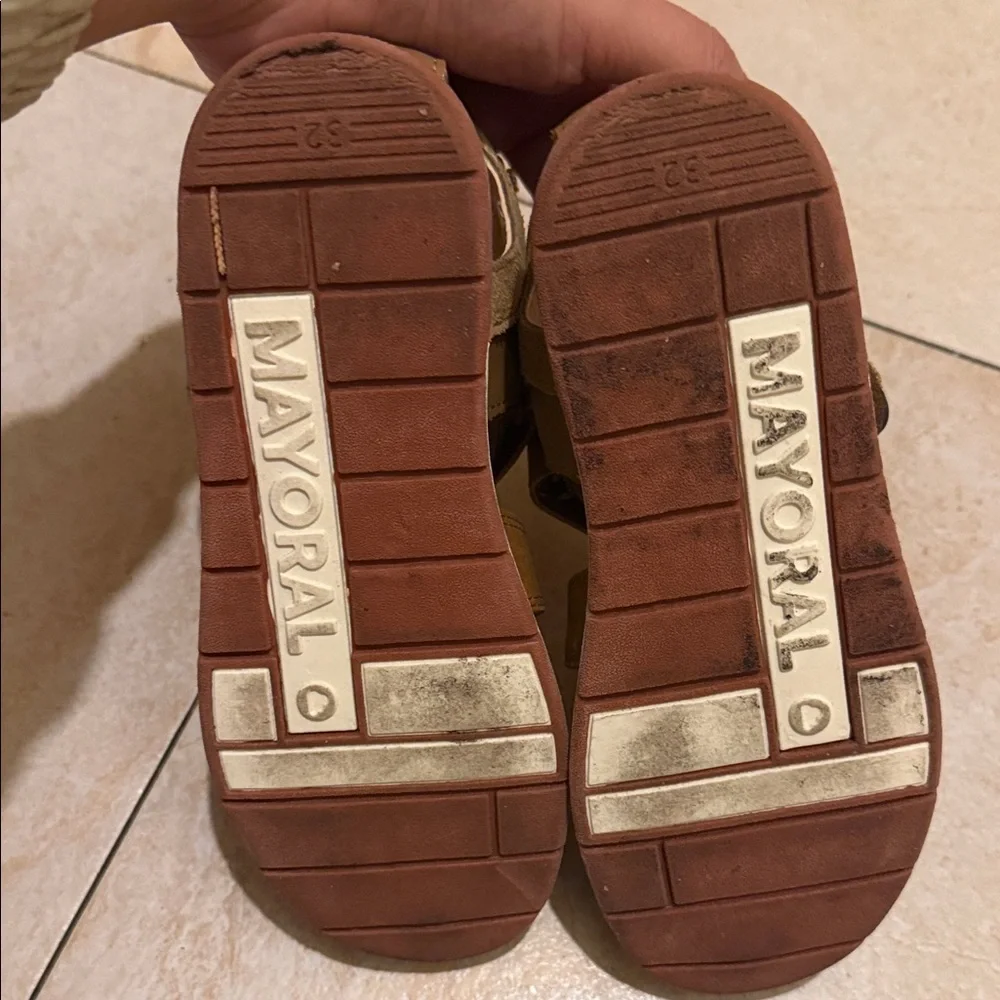 Mayoral Tan/Brown Closed-Toe Kids Sandals